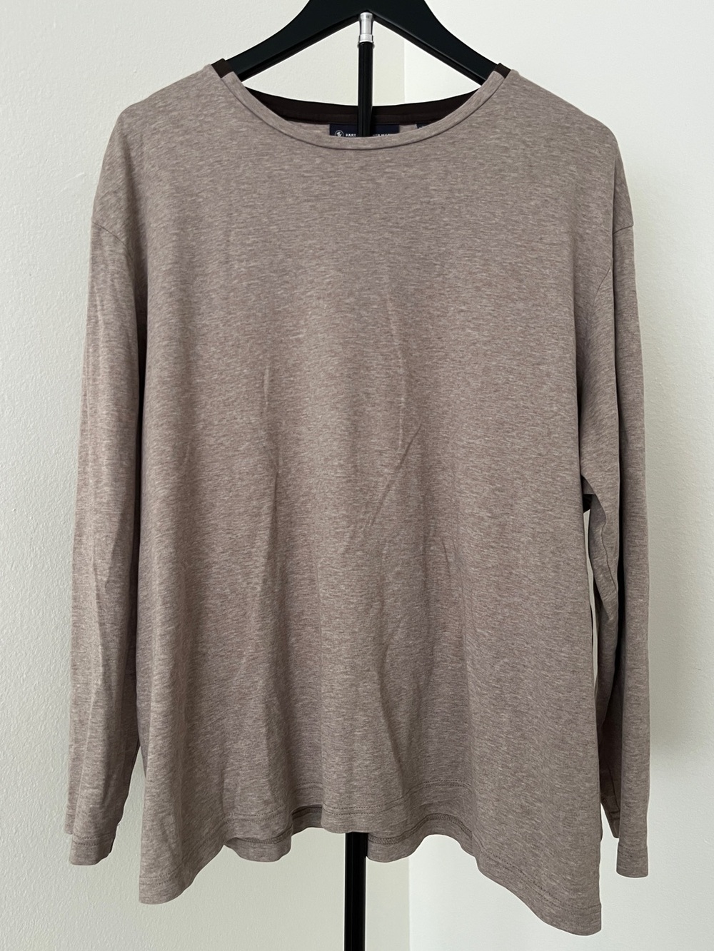 🤎 Hart Schaffner Marx Cotton Lounge Shirt | Heathered Taupe | Men’s XL